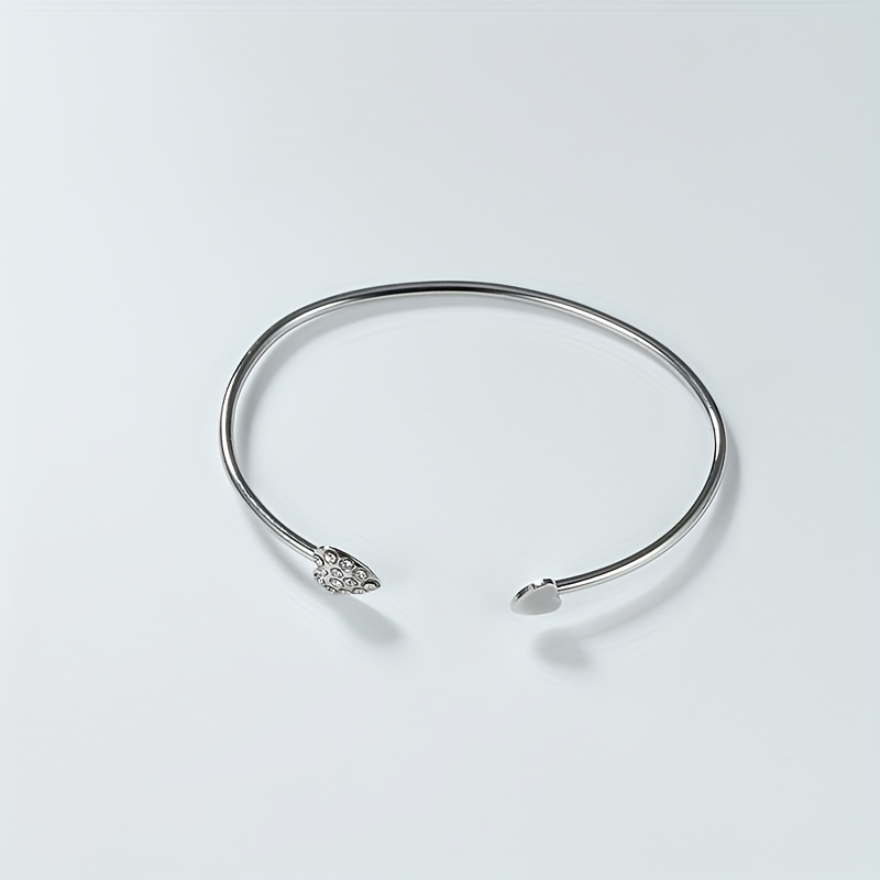 French Inspired Golden Tone Heart Bracelet